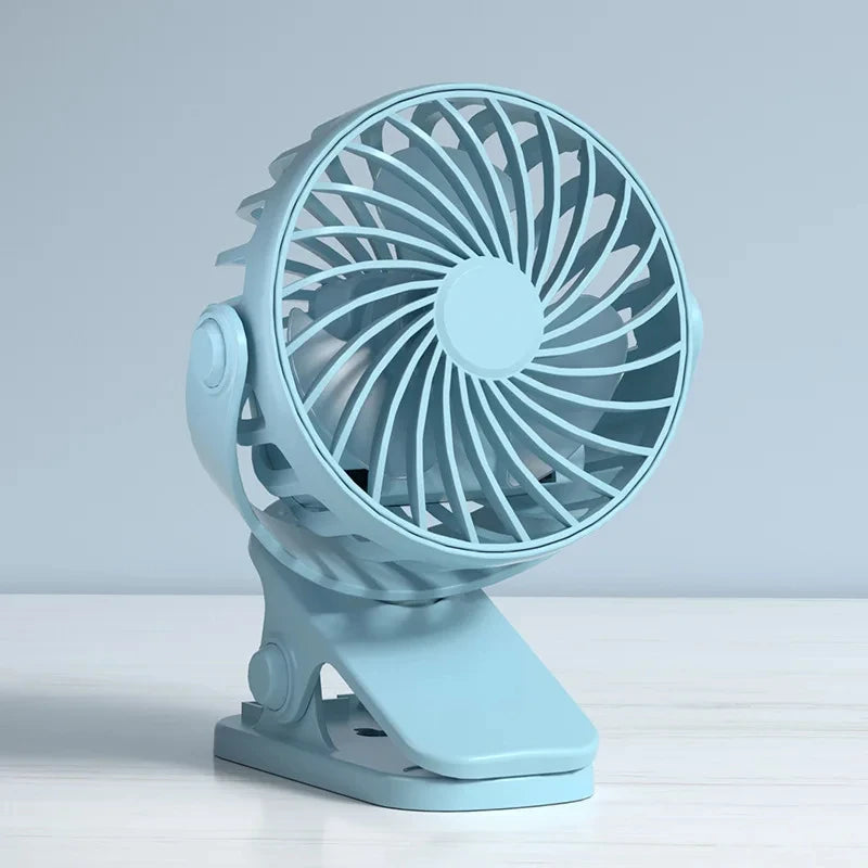 Rechargeable Portable Electric Fan 720° Rotating Hanging Clip Fan Night Light Air Cooler Outdoor Camping Small fans ventilador
