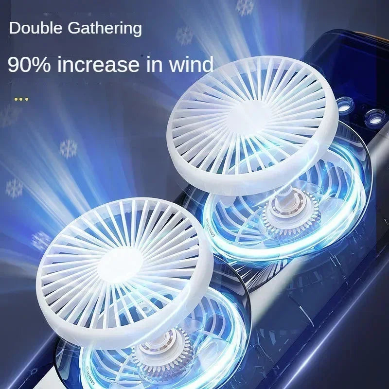 New spray air conditioning fan cross-border cooling fan household portable cooling fan desktop mini electric fan with light